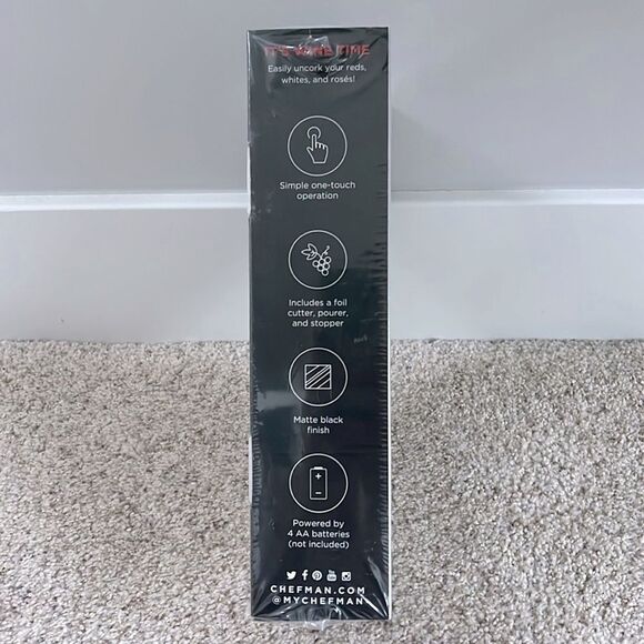 NWOT CHEFMAN Electric Wine Opener - Picture 3 of 4